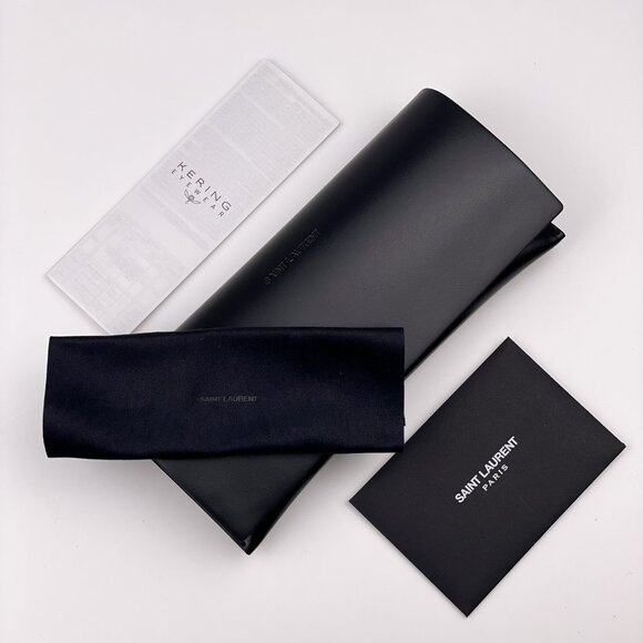 Saint Laurent SLM124 OPT 001 BRAND NEW Eyeglasses Black Cat Eye Unisex - Picture 12 of 12